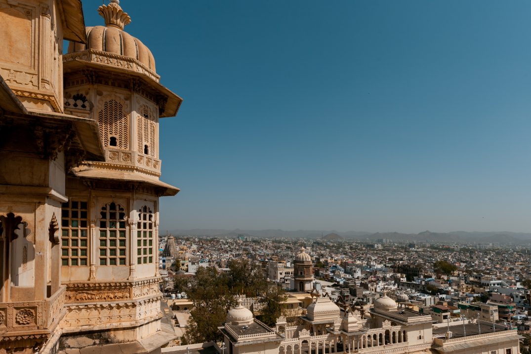 View over the city from the city palace